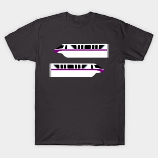 Minimal Monorail Purple T-Shirt